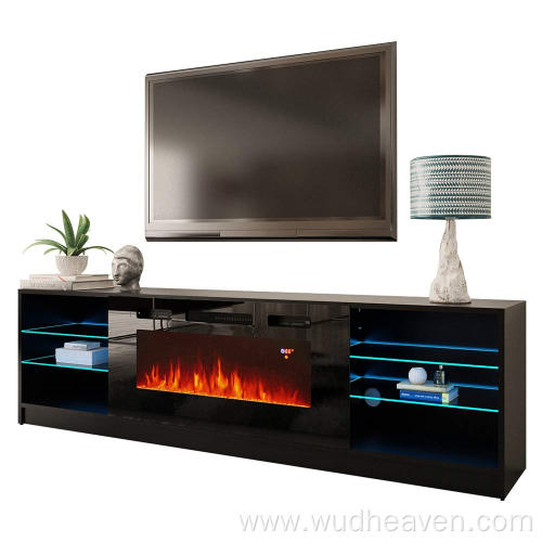 Soporte de Tv Led con Chimenea Eléctrica